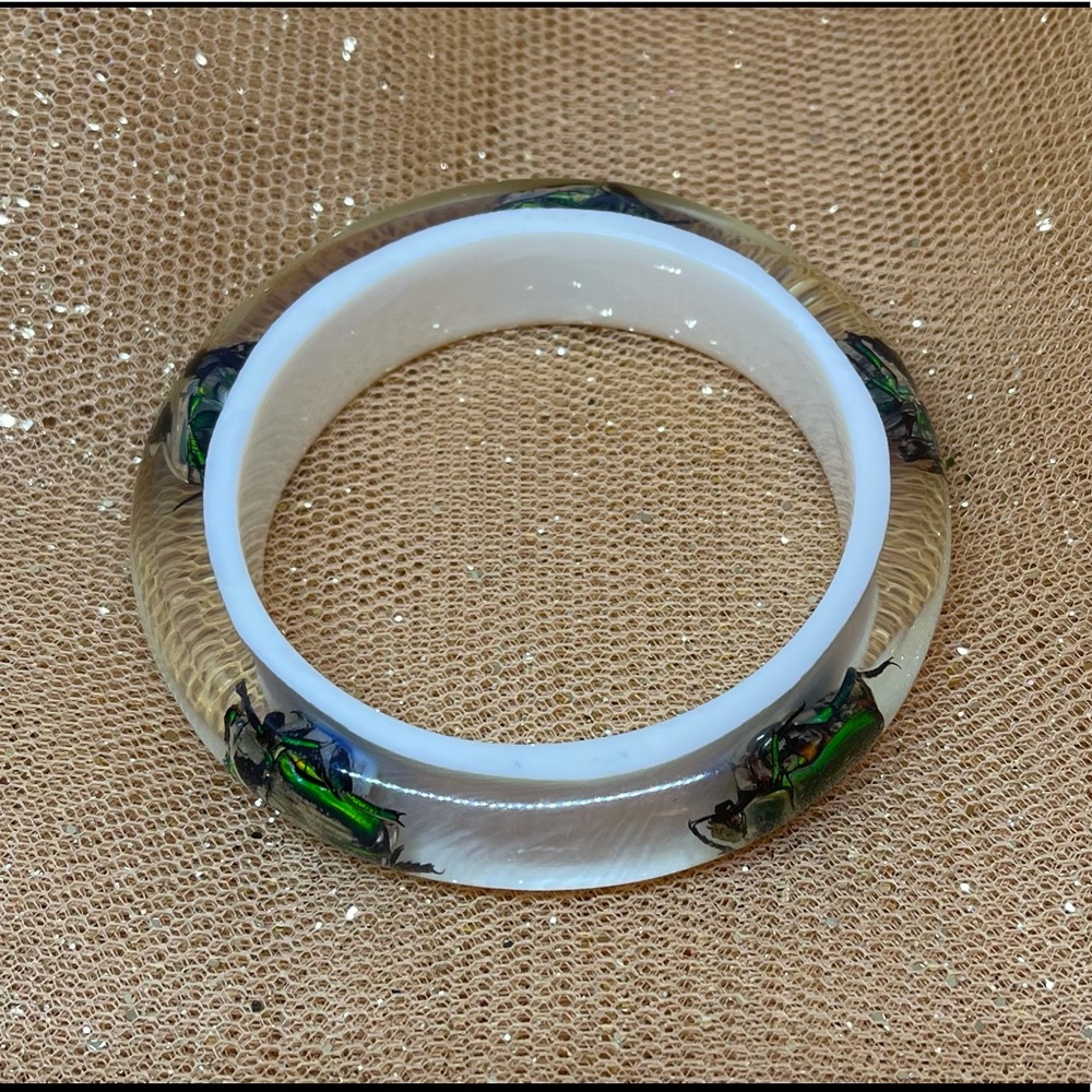 Emerald Scarab Beetle Bracelet
